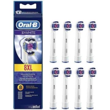 Oral-B 3D White Replacement Brush Heads 8 Pack