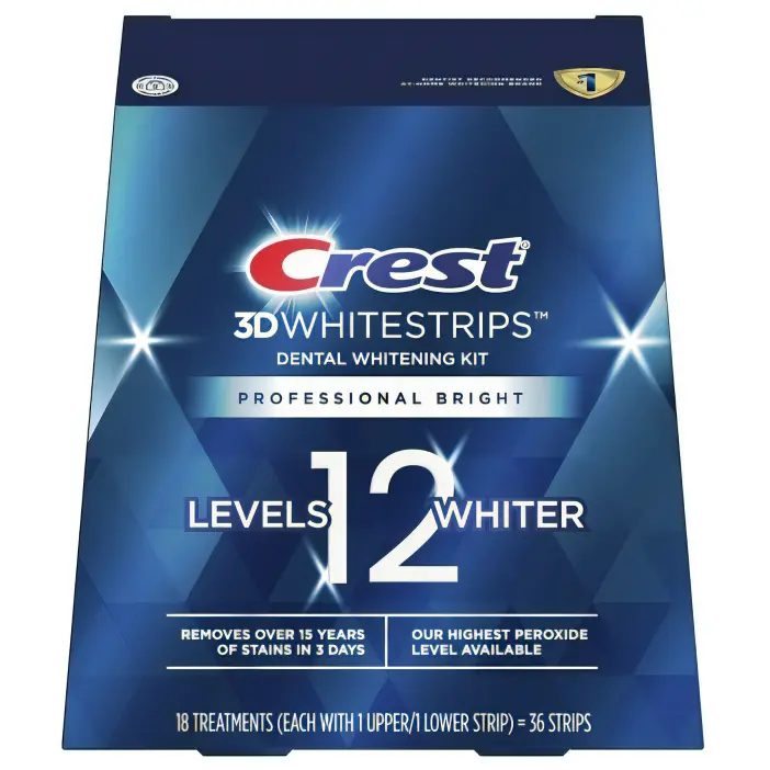 Crest 3D Professional Bright Teeth Whitening Strips - UK Delivery
