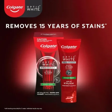 Colgate Optic White Pro Series Vividly Fresh Removes 15 Years of Stains